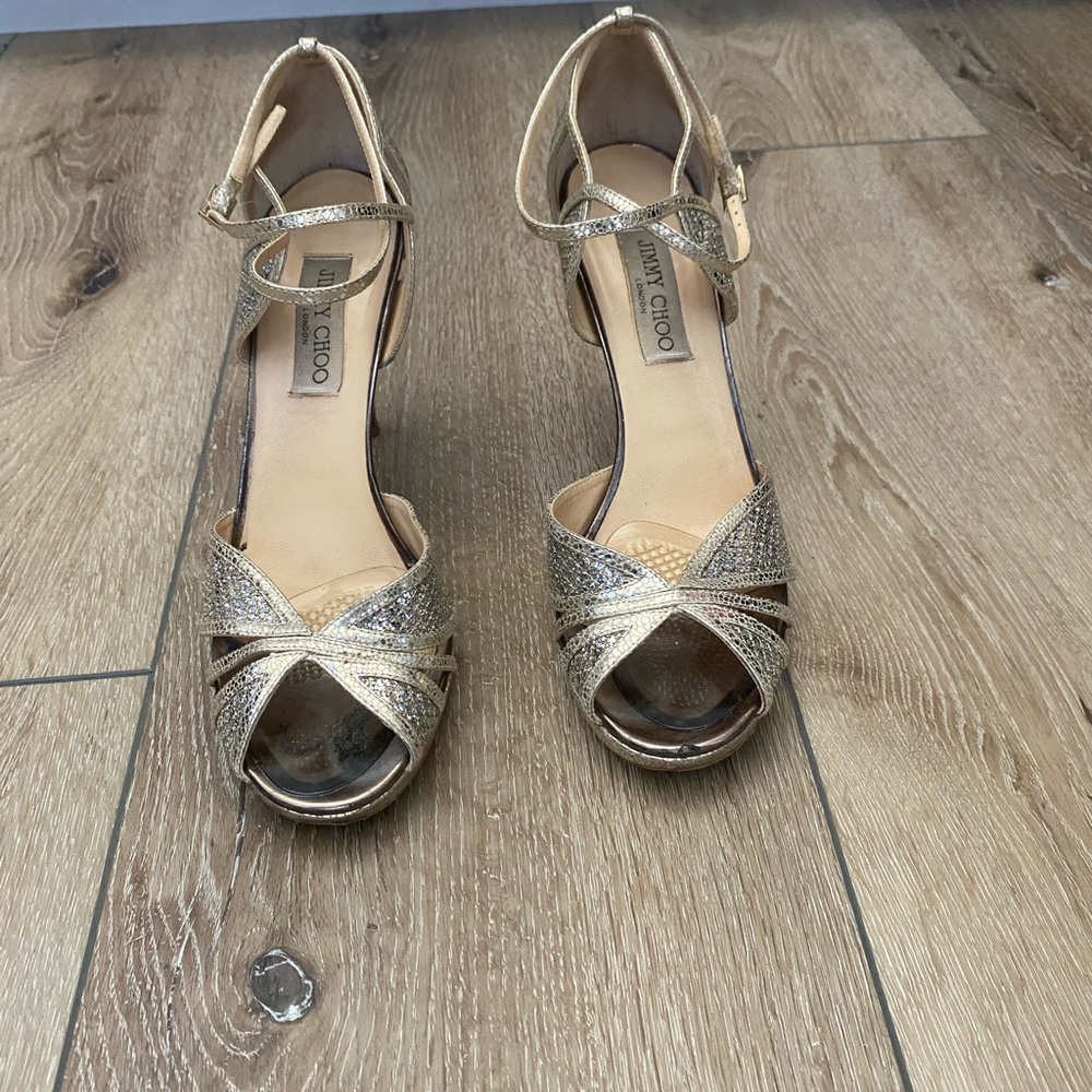 Jimmy Choo Glitter heels